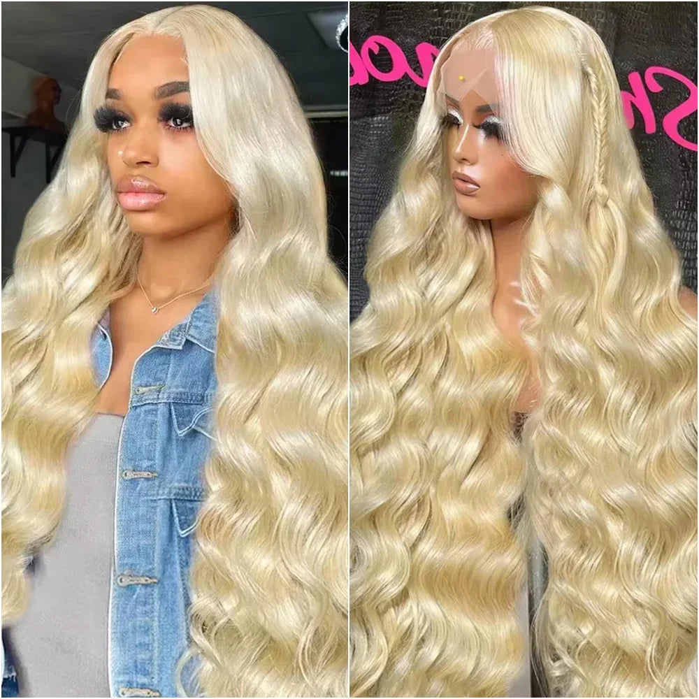 Honey Blonde Body Wave Lace Front Wig - JoySky Hair