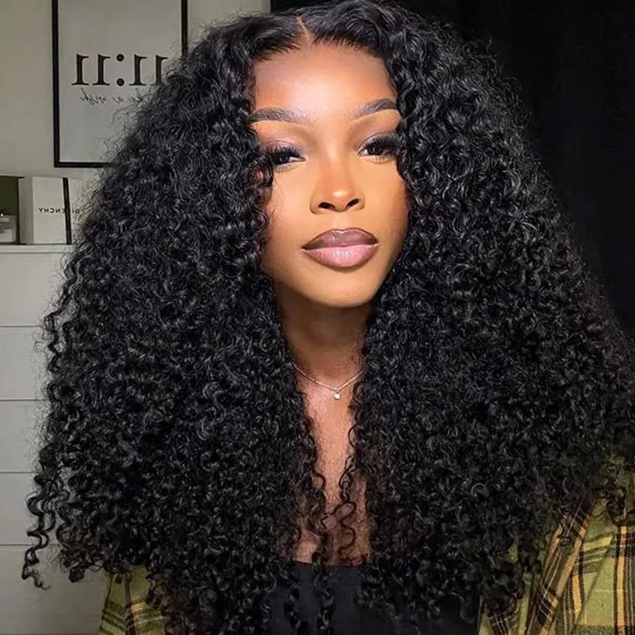 Kinky Curly HD Lace Human Hair Wig