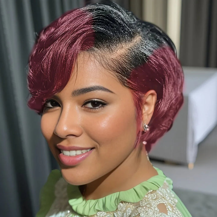 8-Inch Pixie Cut 13x4 Lace Human Hair Wig