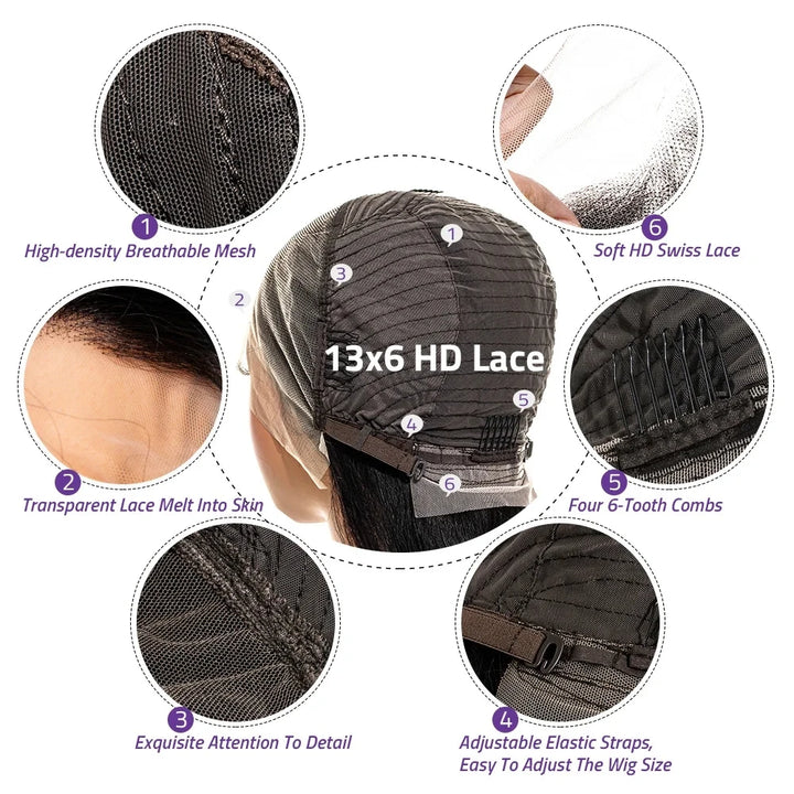 Highlight Body Wave HD Lace Front Human Hair Wig