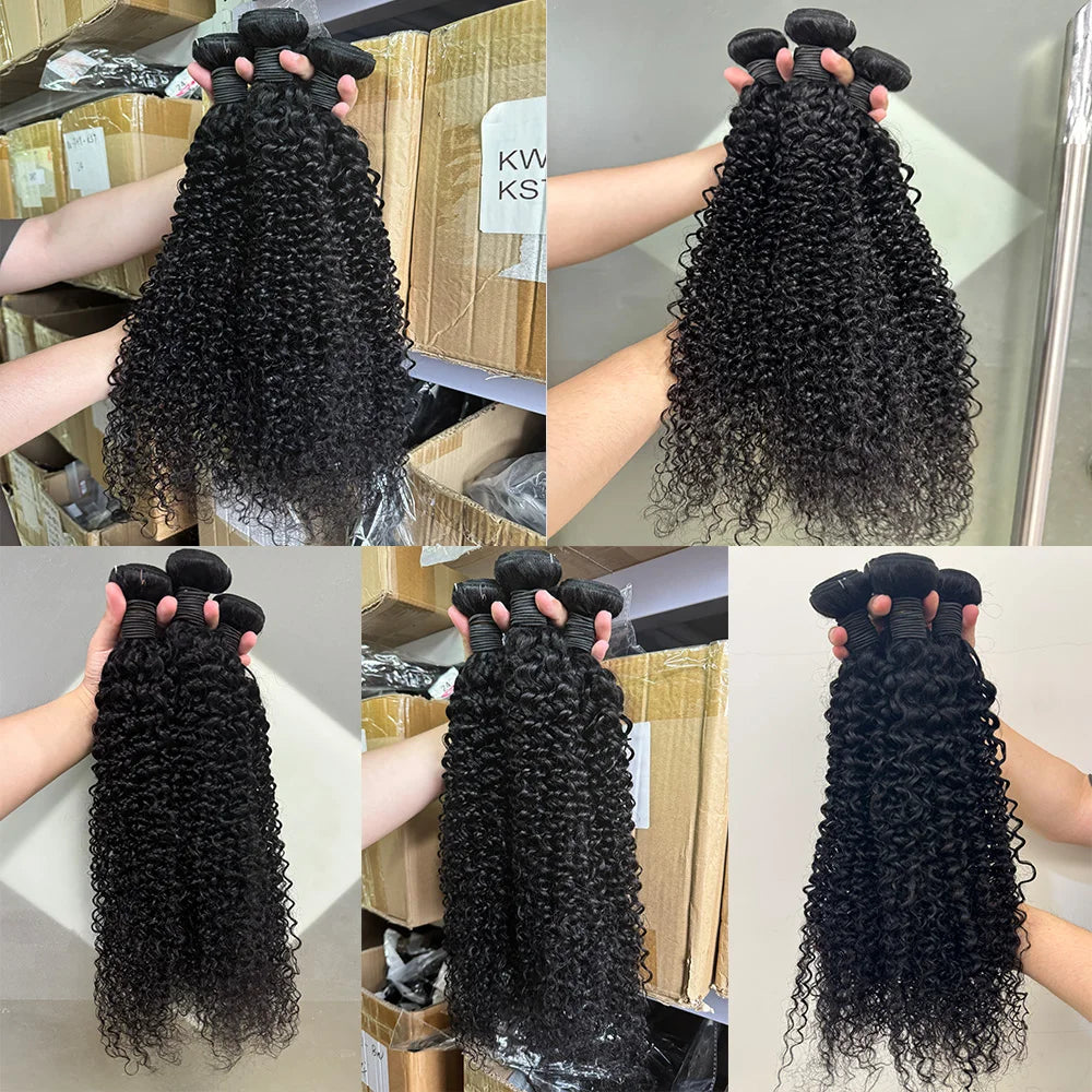 Kinky Curly Burmese Human Hair Bundles