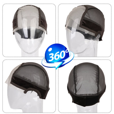Lace Wig Cap With Grip Band For Keeping Wigs On Place Transparent Lace For Front Wigs Non Slip U Part Wig Cap For Making Wigs