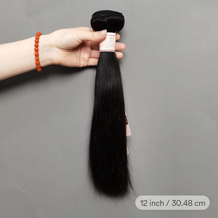Straight Human Hair Bundles – Natural Black - JoySky Hair