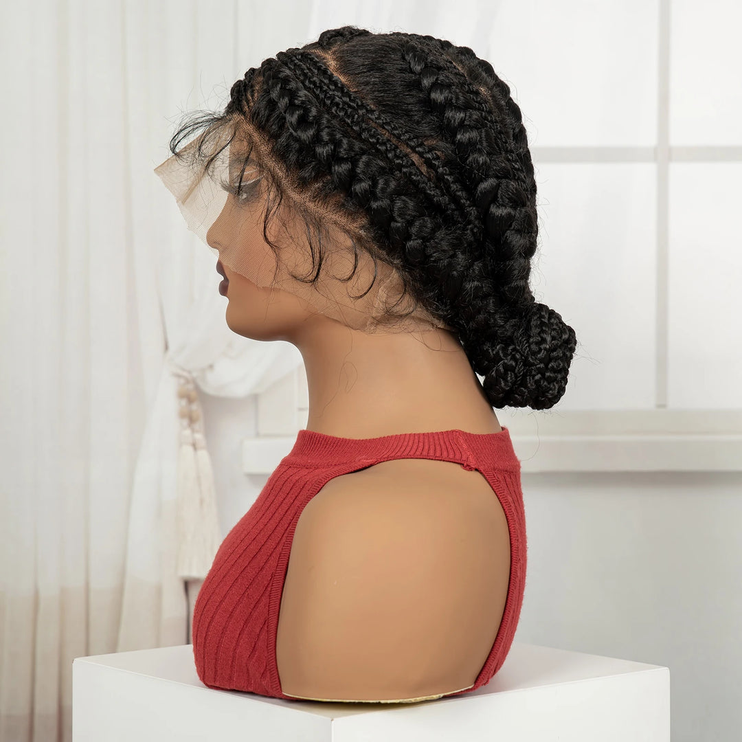 Handmade Bantu Cornrow Braided Wig - JoySky Hair