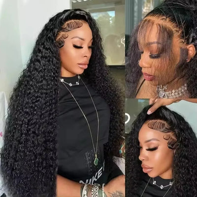 Local Hits In Local Shipping 13x6 Curly Human Hair Wigs 100% Malaysia Human Hair Content Lace Wigs On Clearance Sale Items For Women