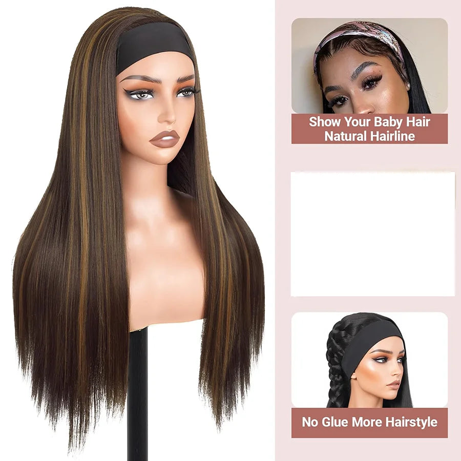 Straight Glueless Headband Wig - JoySky Hair