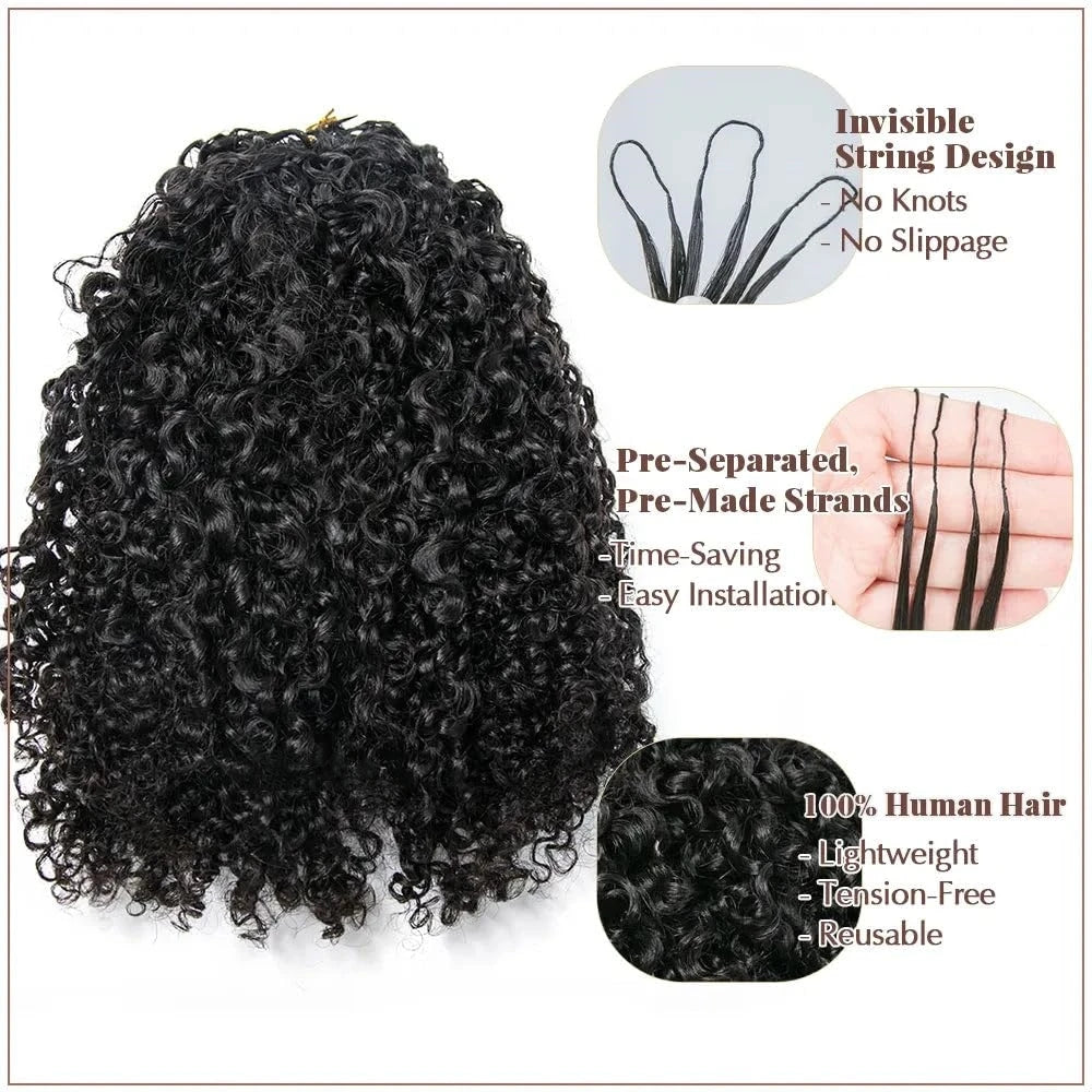 Afro Kinky Curly Human Hair Crochet Bundles