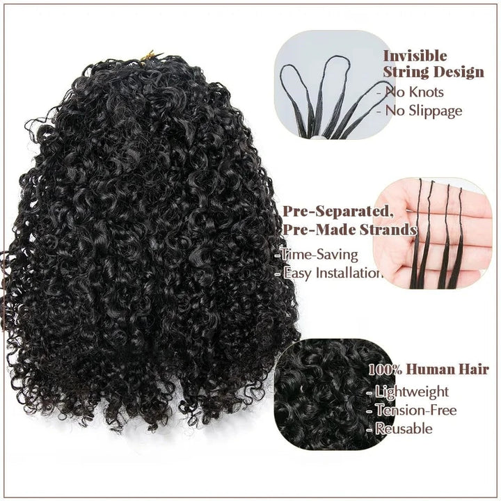 Afro Kinky Curly Human Hair Crochet Bundles