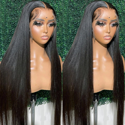 360 Lace Front Human Hair Wigs Brazilian Straight
