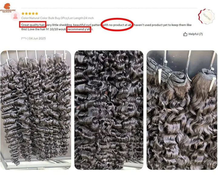 3C/4A Burmese Curly Human Hair Bundles - JoySky Hair
