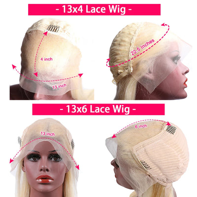 Body Wave 613 Hd Lace Frontal Wig 13x6 Human Hair Wigs 13x4 Transparent Lace Honey Blonde Glueless Wigs For Women 180 Density