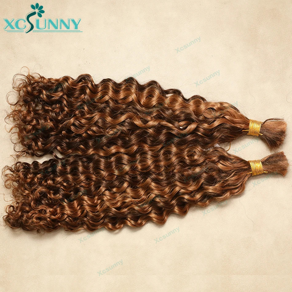 Loose Deep Curly Human Hair for Braiding - JoySky Hair