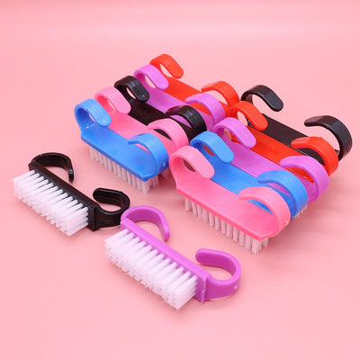 100pcs Cleaning Nail Brush Tools Colorful Plastic Dust Cleaner Brushes Nail Art Pedicure Powder Soft Remover Manicure Tools