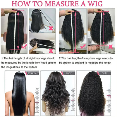Straight Human Hair Wigs 6X4 Glueless Wigs Human Hair Ready To Wear 32 Inch Pre-Cut Human Hair Wigs Glueless For Black Women