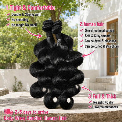 Smilegirl Body Wave 1 3 4 5 Bundles Brazilian Remy Unprocessed Human Hair Wavy Double Drawn Bundles Weave Extensions Wholeasle Brazilian Virgin Weave Bundles