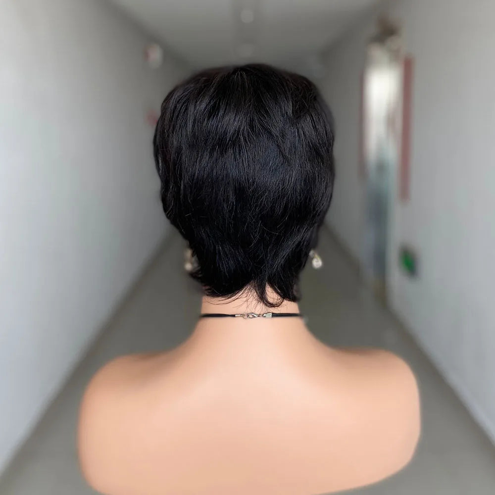 Ready-to-Wear Straight Pixie Cut Hair Wig - JoySky Hair