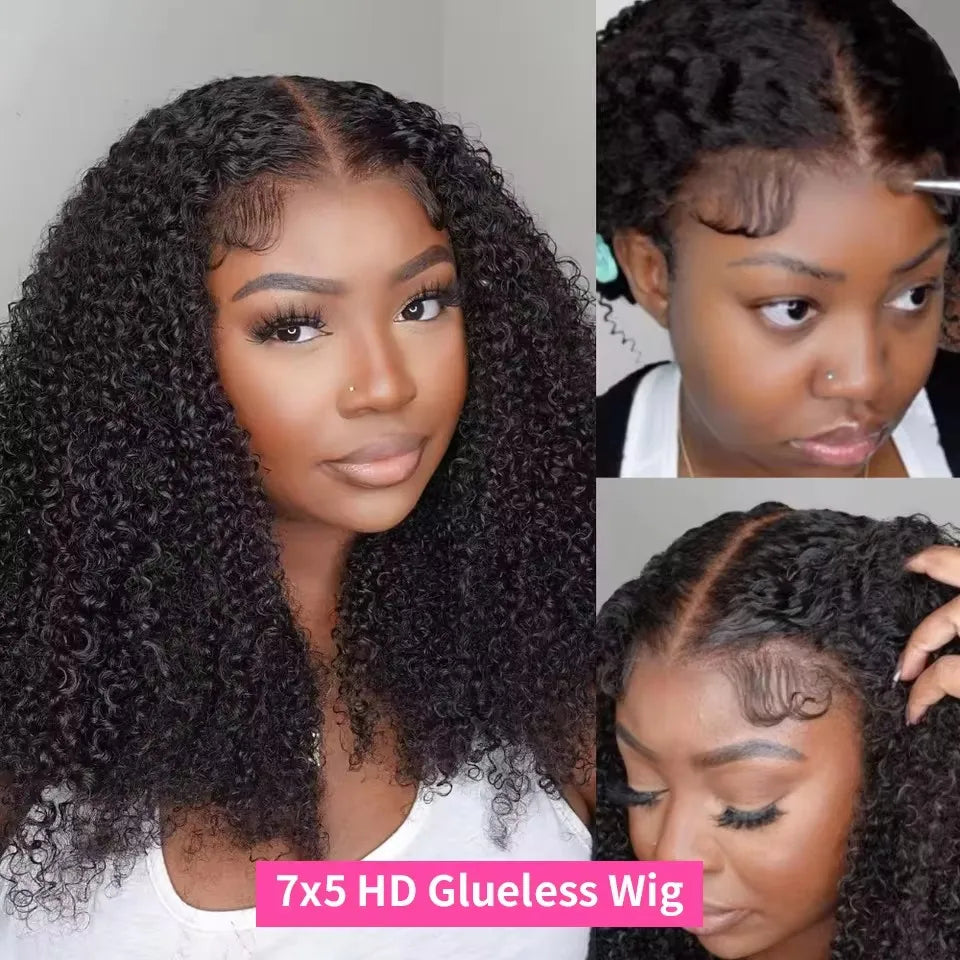 Kinky Curly HD Lace Human Hair Wig