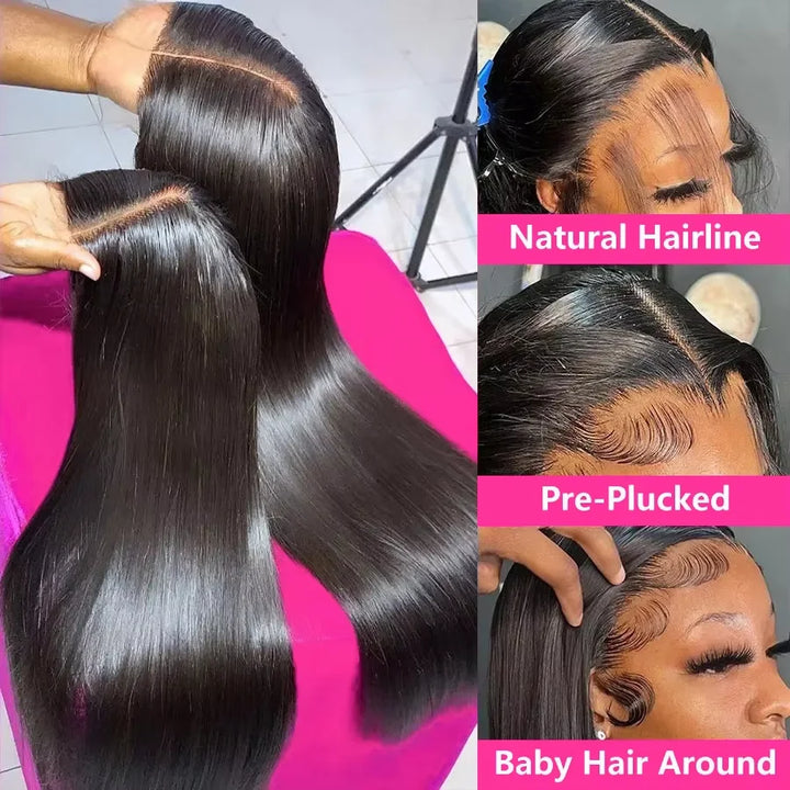 Bone Straight HD Lace Human Hair Wig