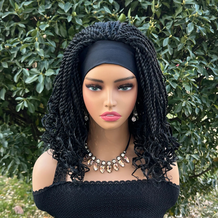 Short Twist Braided Headband Wig - JoySky Hair