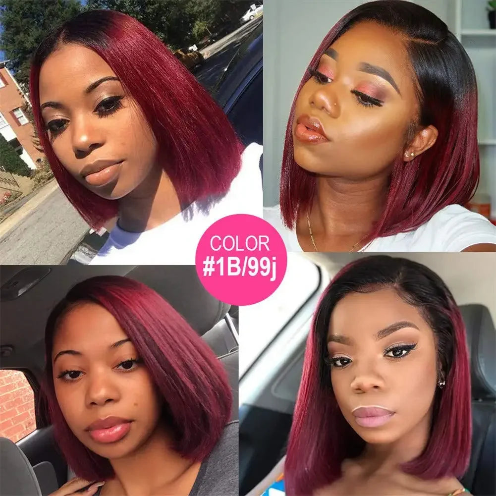 Straight Burgundy Hair Bundles - JoySky Hair
