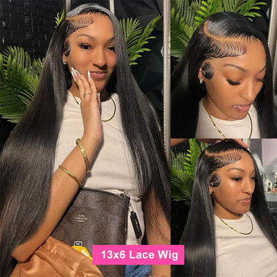 Straight Lace Front Human Hair Wig Brazilian Transparent 13x4 13x6 Lace Frontal Wig Human Hair For Women Brazilian Remy Hair Wig