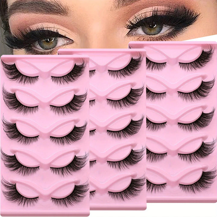 Wispy Cat Eye Lashes – 15 Pairs