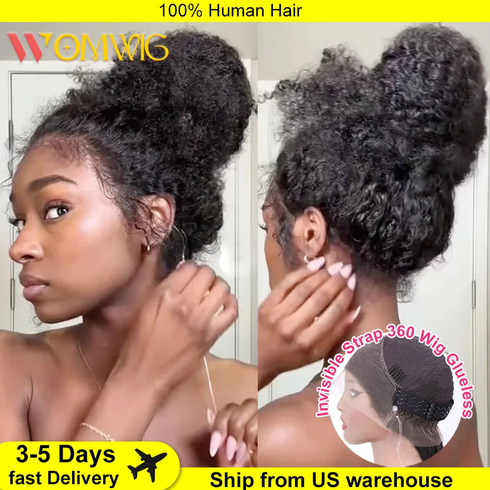 250 Density Invisible Strap 360 Full HD Lace Glueless Wig Deep Wave Frontal Wig 30 Inch Water Wave Lace Front Wigs Human Hair