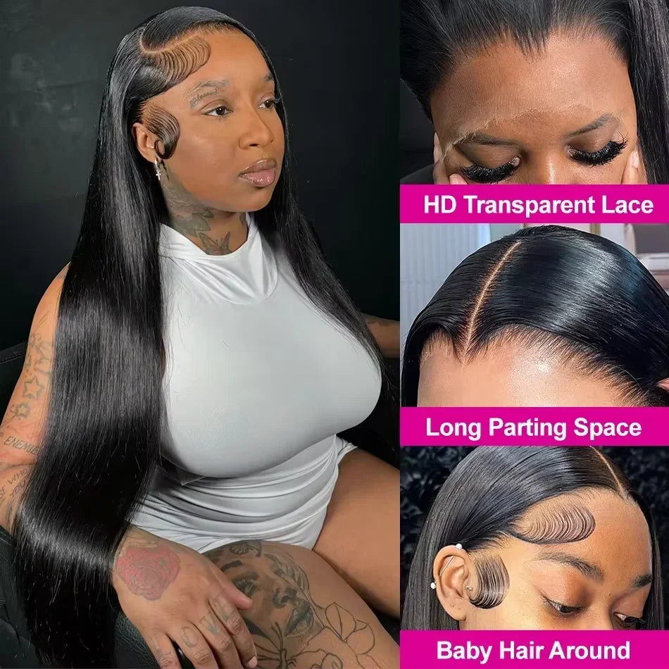 Bone Straight HD Lace Glueless Hair Wig - JoySky Hair