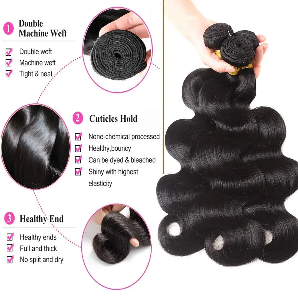 Body Wave Human Hair Bundles - JoySky Hair