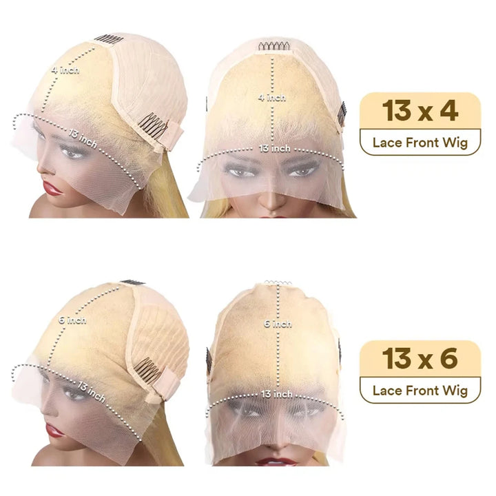Honey Blonde Body Wave Lace Front Wig - JoySky Hair