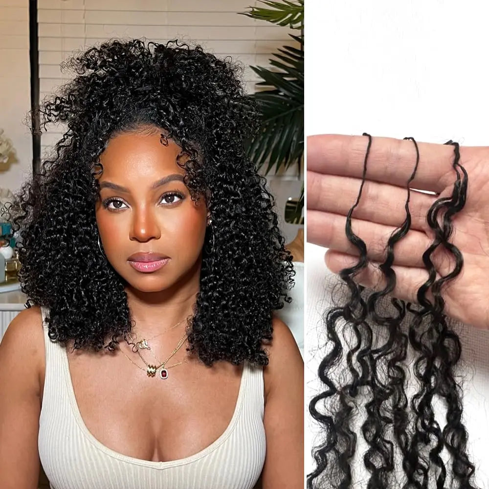 Afro Kinky Curly Human Hair Crochet Bundles