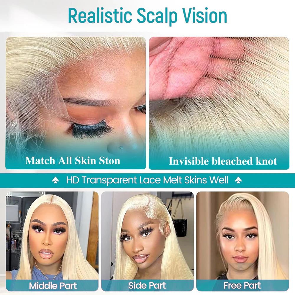 Blonde Straight HD Lace Front Hair Wig