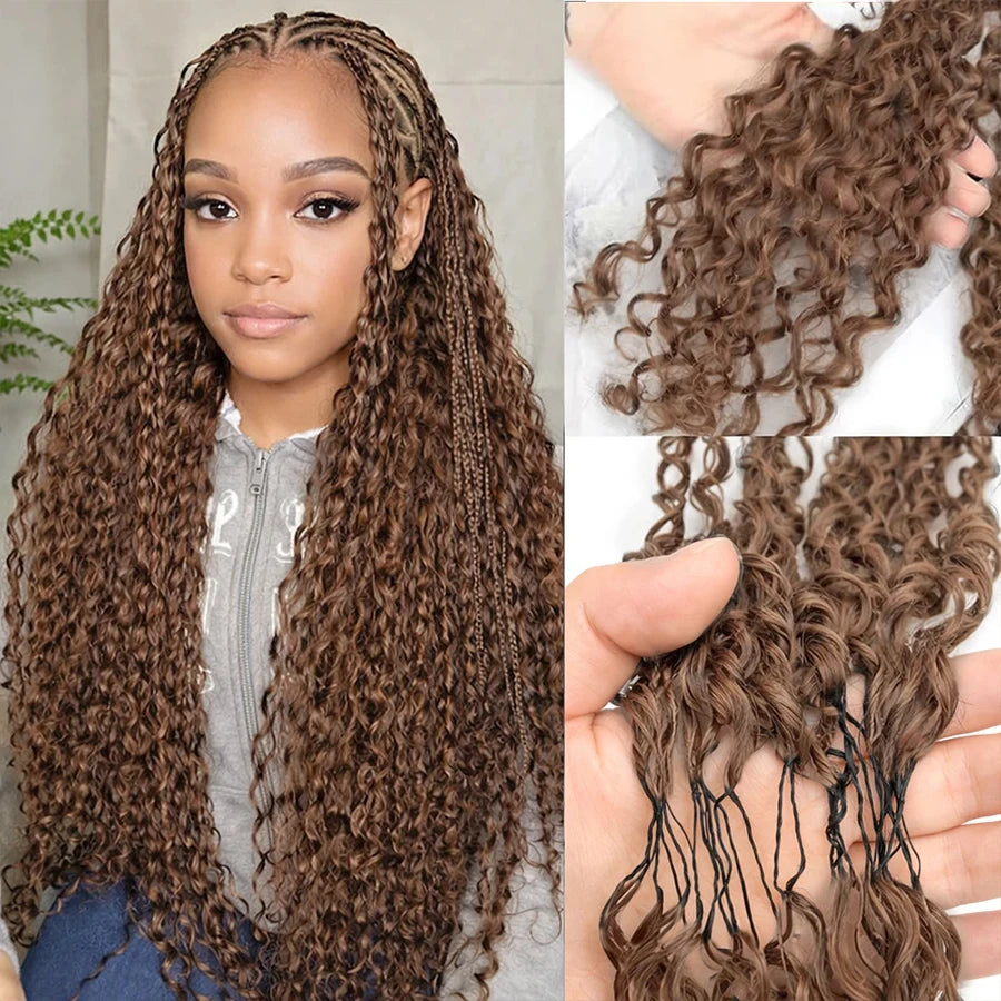 Chocolate Brown Deep Wave Human Hair Bundles