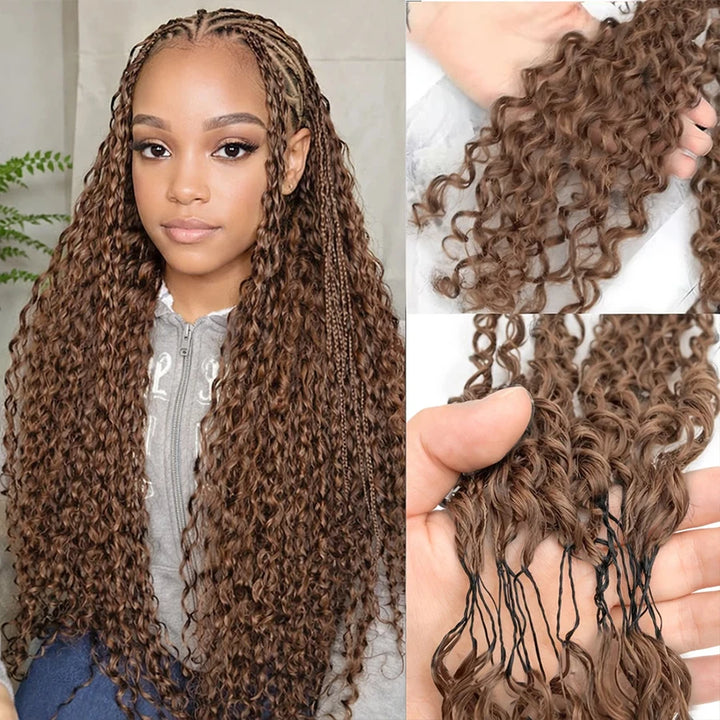 Chocolate Brown Deep Wave Human Hair Bundles