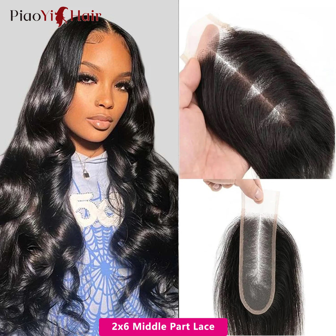 Body Wave Human Hair Bundles with Lace Closure
