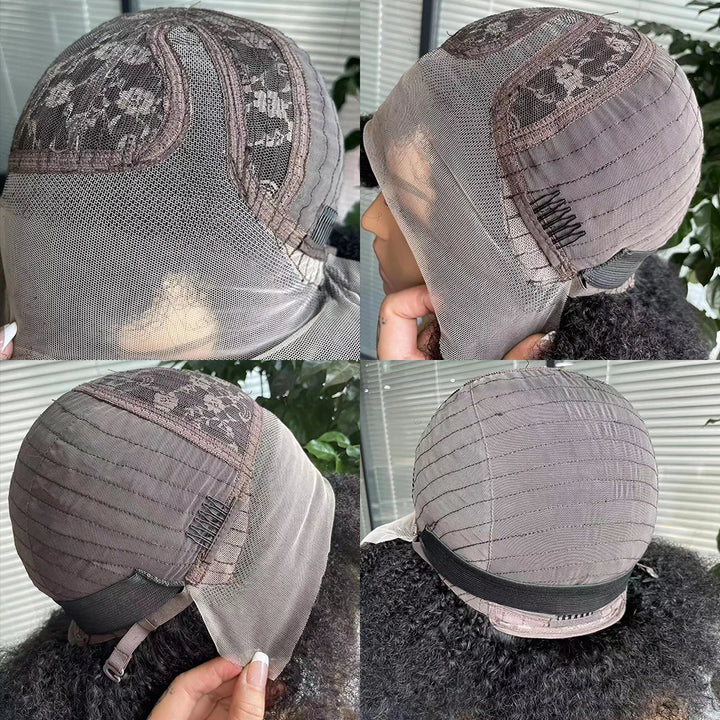 Short Kinky Curly HD Lace Front Hair Wig