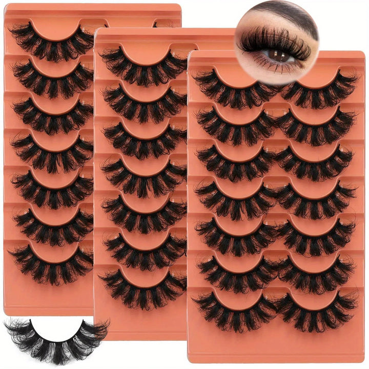 8D Fluffy Wispy Lashes – 21 Pairs
