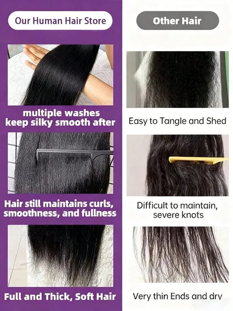 Brazilian Straight Human Hair Bundles