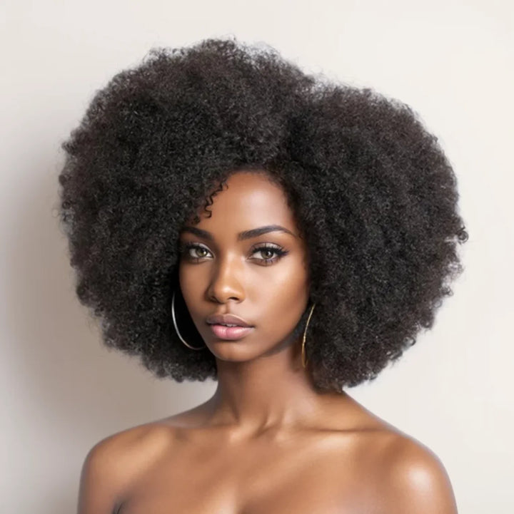 Short Kinky Curly HD Lace Front Hair Wig