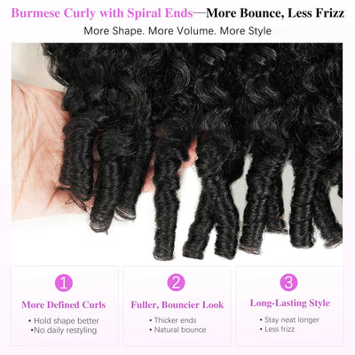 Glueless Wig Human Hair Burmese Curly 7x6 Lace Closure Wig Beginner Friendly HD Lace Bleached Knots 100% Human Hair Wigs