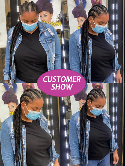 Synthetic Full Lace Wig Cornrow Double Dutch Braided Wigs With Baby Hair Box Braided Lace Wig Faux Locs Goddess Jumbo Braid Wig