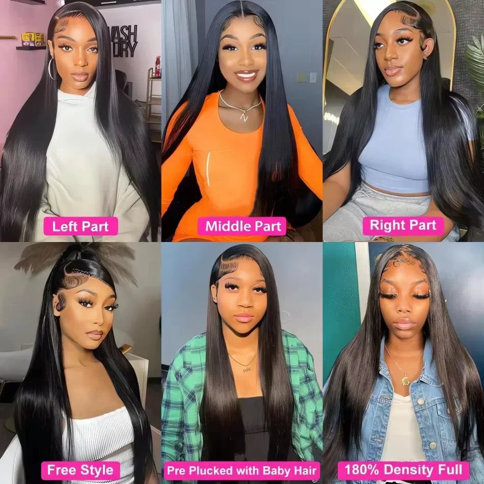 Bone Straight HD Lace Glueless Hair Wig - JoySky Hair