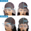 tewjig 30 inch natural deep wave lace frontal wigs 13x4 hd transparent lace front wig human hair brazilian black curly for women