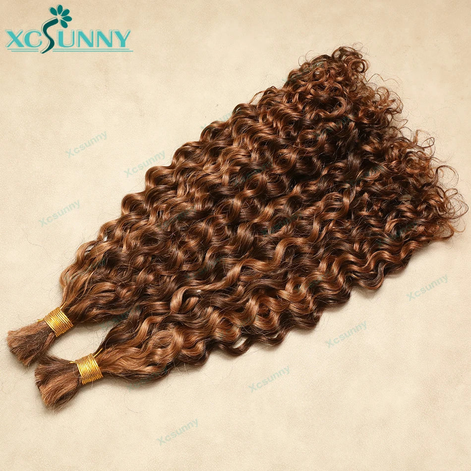 Loose Deep Curly Human Hair for Braiding - JoySky Hair