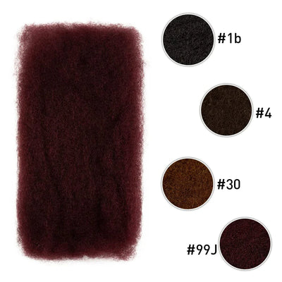 Snwprin 16 Inch Afro Kinky Bulk Natural Color 4C Human Hair For Braiding Brazilian Hair 100% Human Hair For Dreadlock Extensions