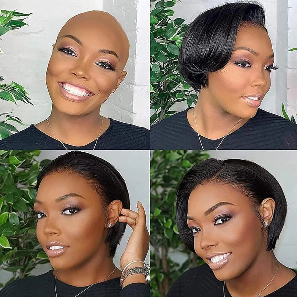 Pixie Cut 13x4 Lace Front Human Hair Wig