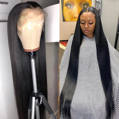 30 40 Inch Straight Lace Front Wig Brazilian 13x4  Lace